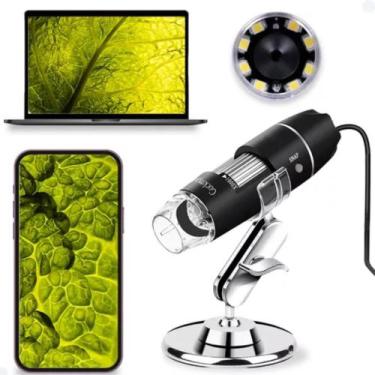 Imagem de Microscópio Digital Usb Zoom Câmera Lente 1600x Celular Note - good ho