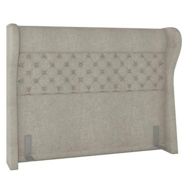 Imagem de Cabeceira Cama Box Casal 140cm Trinidad P02 Boucle Cru - Mpozenato