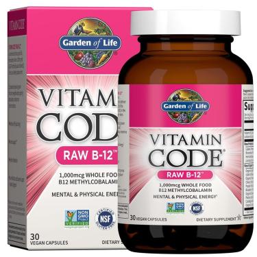 Imagem de Suplemento Garden of Life B12 Vitamin Code Raw 30 cápsulas-Unissex