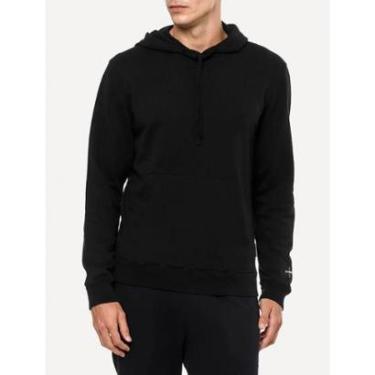 Imagem de Moletom Calvin Klein Jeans Masculino Hoodie CKJ Logo Manga e Etiqueta Preto-Masculino