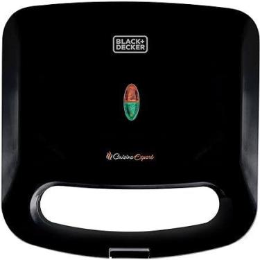 Imagem de Grill e Sanduicheira Eletrica Expert GS800 127V Black Decker, Preto, 1