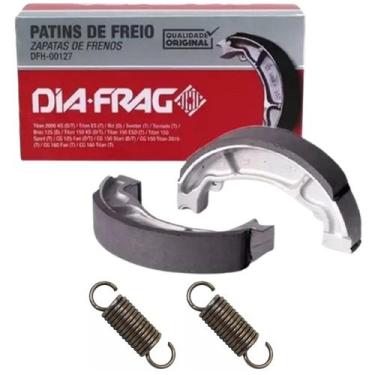 Imagem de Lona Patim Freio, Mola Cg Titan Fan 125-150-160 - Dia Frag