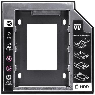 Imagem de Adaptador Caddy para Notebook AC-127 para Substituir Gaveta DVD por HD Ou SSD SATA 12,7...