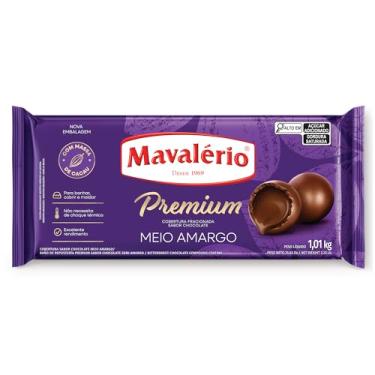 Imagem de COBERTURA FRACIONADA PREMIUM CHOCOLATE MEIO AMARGO 1KG MAVALÉRIO