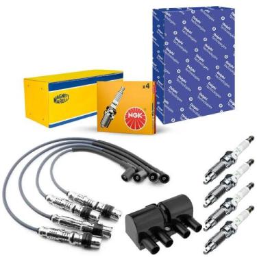 Imagem de Kit Vela Cabo Bobina GM Celta 1.0 1.4 MPFI 01 a 06 Gasolina - Delphi