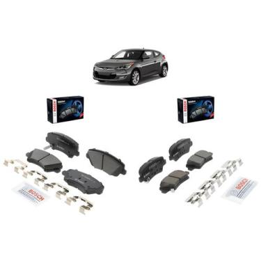 Imagem de Pastilha Freio Dianteiro Traseiro Cerâmica Veloster 1.6 2011 2012 2013