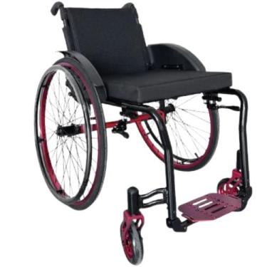 Imagem de Cadeira de Rodas para Idosos Alumínio Monobloco 120kg Assento 40cm - D