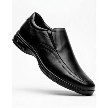Imagem de Sapato Social Masculino Mocassim Jota pe Couro Natural 3D Vision Origi