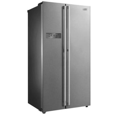 Imagem de Refrigerador side by side 528lm inox 127v md-rs587fga041 midea, 110V
