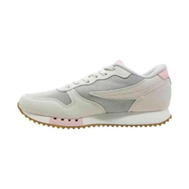 Imagem de Tênis Casual Feminino Euro Jogger Branco Rosa Claro Misty Blue Fila 51