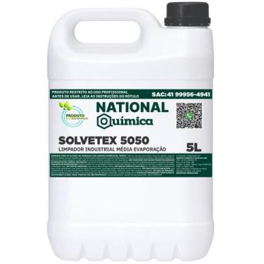 Imagem de Limpador Industrial Média Evaporação 5 L Solvetex 5050 National Químic