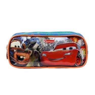 Imagem de Estojo Simples Escolar Carros Disney Pixar Mcqueen Xeryus
