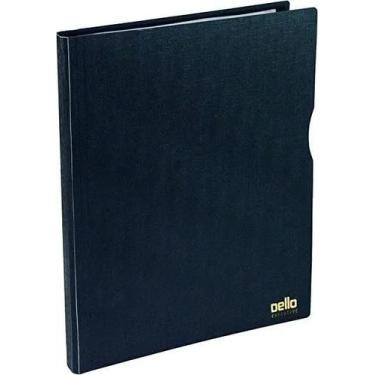 Imagem de Pasta Catálogo A4 Preto Executive Com 50 Plásticos Dello