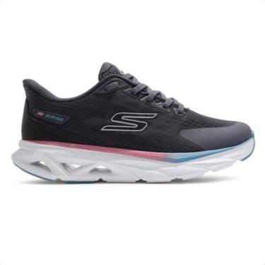 Imagem de Tênis Skechers Glide Step Vortex Feminino, Preto, Branco, 35