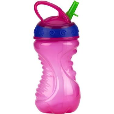 Imagem de Copo Com Canudo Retrátil Nuby Garrafa Infantil Não Vaza 300 - - NÛBY, 