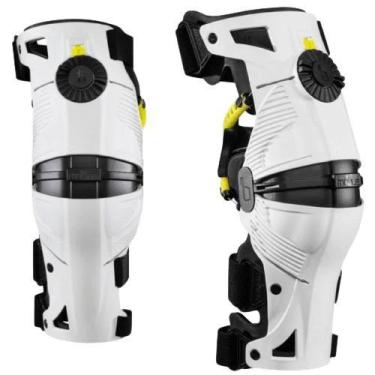 Imagem de Joelheira articulada mobius infantil x8 branco/verde fluor, P
