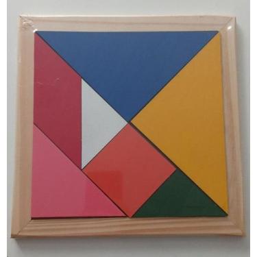 Imagem de Tangram Colorido c/ Moldura - fundamental - FUNDAMENTAL BRINQUEDOS