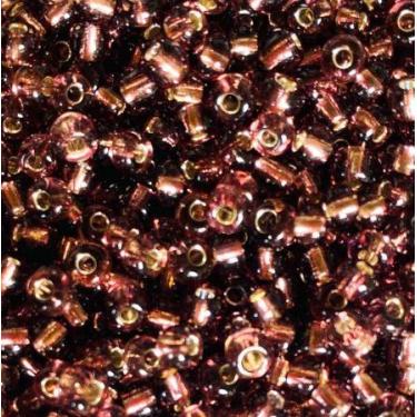 Imagem de Pacote com 50 gramas miçangão rosa gold cristal - CASA FÉ