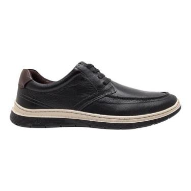 Imagem de Sapato Social Democrata Easy Leave Preto Masculino, Preto, 42