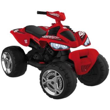 Imagem de Quadriciclo Infantil Eletrico Bandeirante Vermelho e Preto 12V