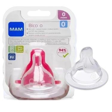 Imagem de Bico Unitário Mamadeira Nº 0 Ortodôntico Fluxo Super Lento 0 meses Bab