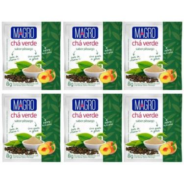 Imagem de Chá Verde Pessego Zero Açucar Diet Natural Kit 6 Fonte de Vitamina C 8