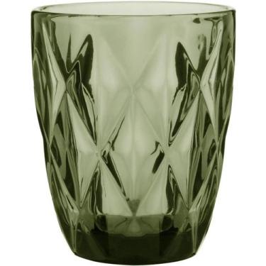 Imagem de Copo Home&Co 10x8x8cm Vidro Verde 270ml 6pçs para Água Suco Drinks e B