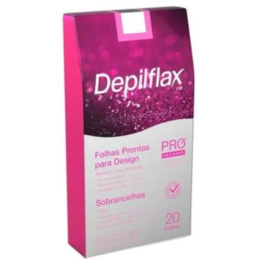 Imagem de Folhas Prontas Pro Design de Sobrancelhas Depilflax Rosa Mosqueta e Vi