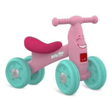Imagem de Baby Bike Equilíbrio Rosa Primeiros Passos Bandeirante