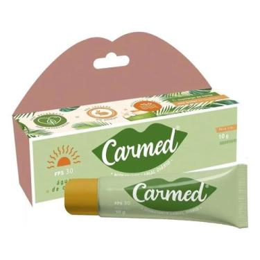 Imagem de Hidratante Protetor Labial Carmed Água De Coco Fps 30 - 10g - Congratu