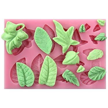 Imagem de (865 Assorted mini leaves) - Leaves Silicone Mould Fondant Leaf Mould - Sugarcraft Leaf candy Mould - flexible silicone mould, Sugarcraft fondant gunpaste cake decoration cupcake topper icing sugarpaste silicone mould, non stick Sugar paste, Chocolate, Butter, Resin, Cabochon, Pol ..
