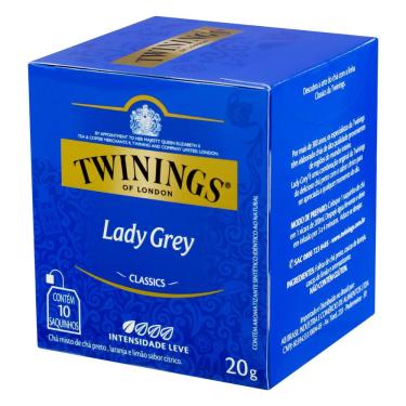 Imagem de Chá Twinings Preto Lady Grey 20g - caixa com 10 unid 