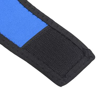 Imagem de Braçadeira de suporte de alça de pulso, design profissional alças de suporte de pulso envoltórios para ciclismo longa vida útil confortável de usar para esportes para basquete(Preto Azul)