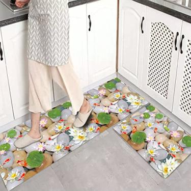 Imagem de jia cool 1 peça conjunto de tapetes de cozinha antiderrapante tapete para capacho de cozinha conjunto de tapete de corredor design (40,64 x 119,44 cm)