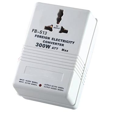 Imagem de Transformador de energia conversor de tensão portátil passo para cima/para baixo (220V para 110V, 110V para 220V) Adaptador de plugue de viagem Essentials Soquete universal, 300W