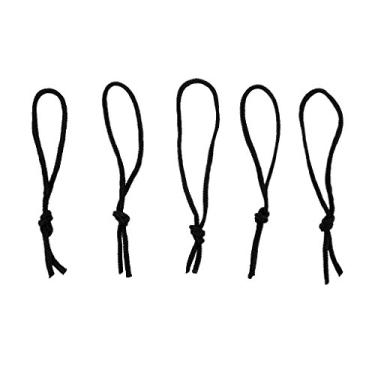 Imagem de Simhoa Conjunto de 5 fios de cordão de poliéster para tábua de surfe Longboard - preto, 40 cm