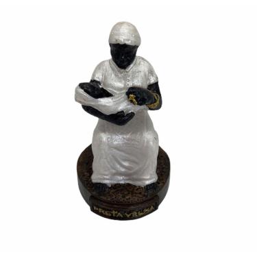 Imagem de Escultura Preta Velha Em Resina 8 Cm