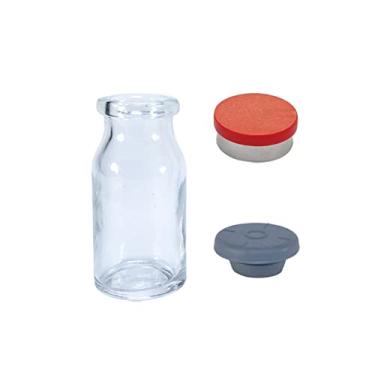 Imagem de Frasco Penicilina 10ml C/Borracha E Selo Flip Off (20 Unid) (Red)