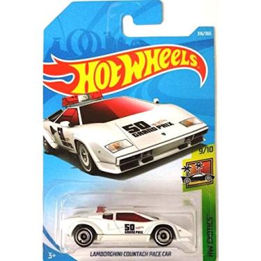 Imagem de Hot Wheels 2018 HW Exotics Lamborghini Countach Pace Car 316/365, White
