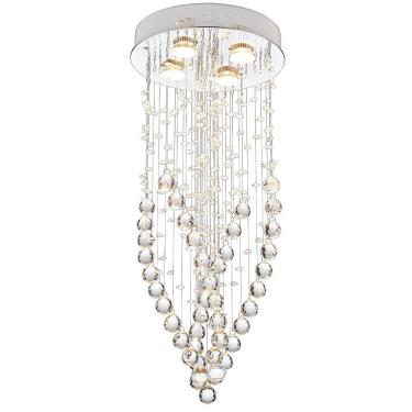 Imagem de Luminária Pendente lluvia Cristal 4L GU10 Just Home Collection