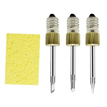 Imagem de Bothyi 3 peças pontas de ferro de solda pontas de solda rosqueadas duráveis cabeça de solda USB E10 reparo pontas de solda ferramentas acessórios