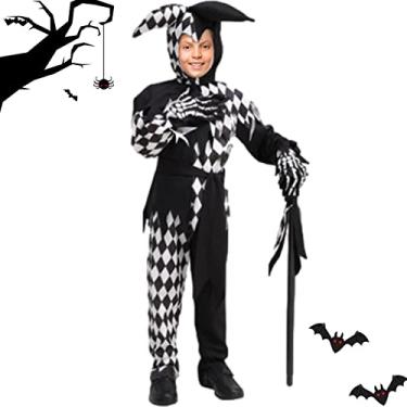 Imagem de Palhaço para Meninos | Art O Traje Palhaço,palhaço preto e branco, fantasias festa máscaras para meninos crianças adolescentes, presentes Halloween Uwariloy