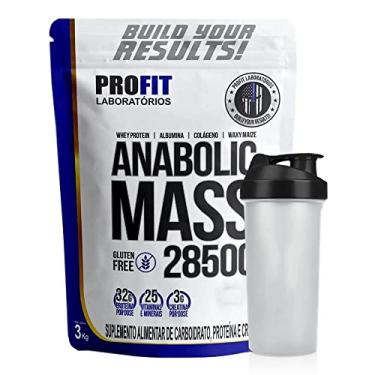 Imagem de Combo Hipercalorico Anabolic Mass 28500 Chocolate 3kg + Coqueteleira - Profit