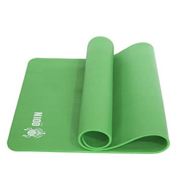 Imagem de Tapete de Yoga 10mm mat pilates exercício Ioga NBR Macio 180 x 61 Odin Fit (Verde)