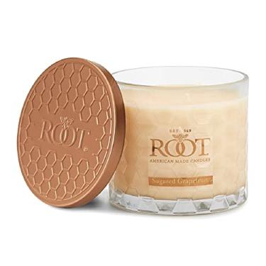 Imagem de Root Candles Vela perfumada de mistura de cera de abelha colmeia, 1 EA, toranja açucarada