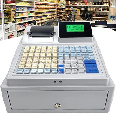 Imagem de Caixa Registradora Eletrônica Multifuncional, Com Impressora Térmica, Teclado Plano E Gaveta, Para Pequenas Empresas, Varejo, Caixa Registradora Com 8 Leds Digitais