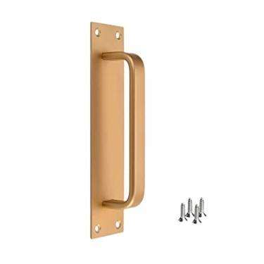 Imagem de Puxador da porta deslizante, alumínio polido brilhante, maçaneta da porta de madeira da porta deslizante da porta corta-fogo porta do quarto maçaneta do banheiro (Color : Gold)