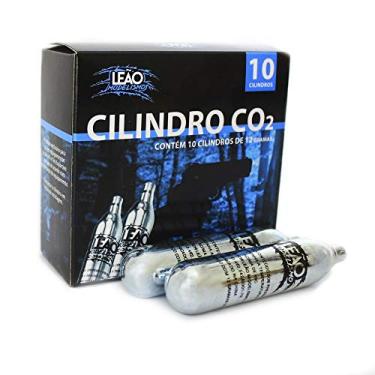Imagem de Cilindro CO2 12g Airsoft Paintball Leão (caixa com 10 und)