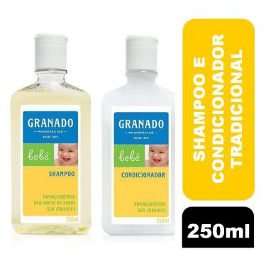 Imagem de Kit Banho Granado Bebê: Shampoo 250ml + Condicionador 250ml