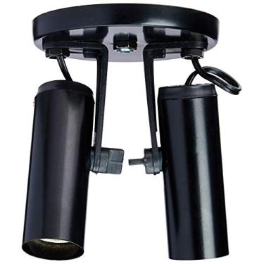 Imagem de Duplo Spot, Auremar, Tubinho Liso 1002/2-PT, Preto,